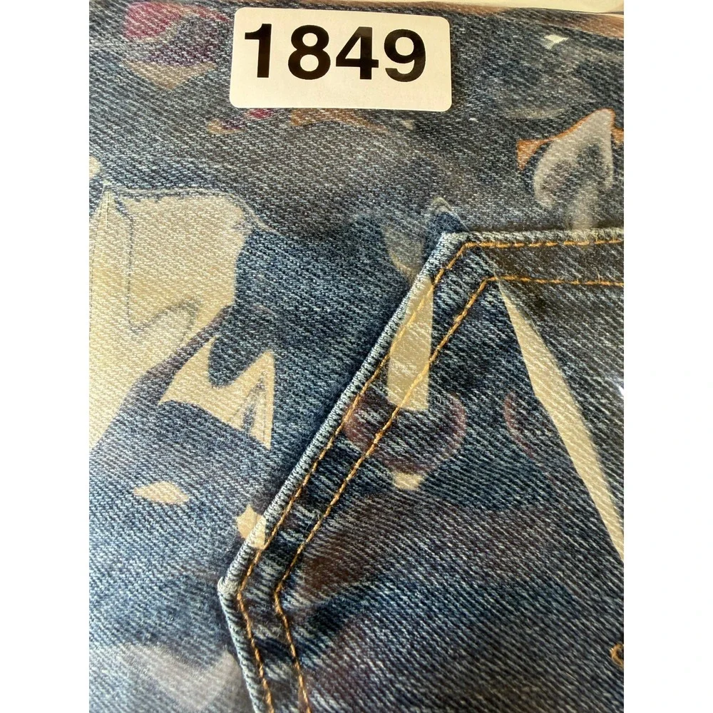 Levis 505 Regular Fit Jeans Mens‎ 36x29 Blue Denim Straight Leg Pants 00505-4886